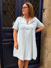 Charger l'image dans la galerie, Robe courte rosalie en jean Curvy
