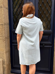 Robe courte rosalie en jean Curvy
