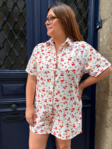 Combishort fleuri