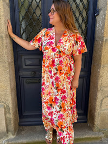 Robe longue fleuri Sofia