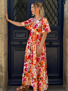 Robe longue fleuri Sofia