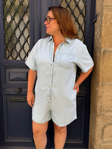 Combi short jean curvy Louison