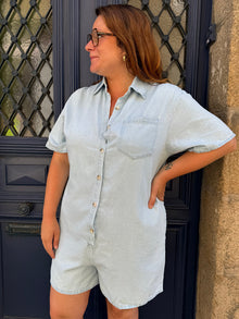 Combi short jean curvy Louison