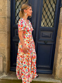 Robe longue fleurie Agael
