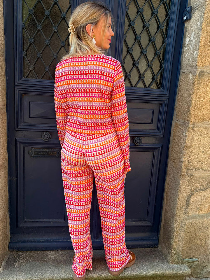 Pantalon Crochet Ajouré Multicolore Cameron – Bohème Chic