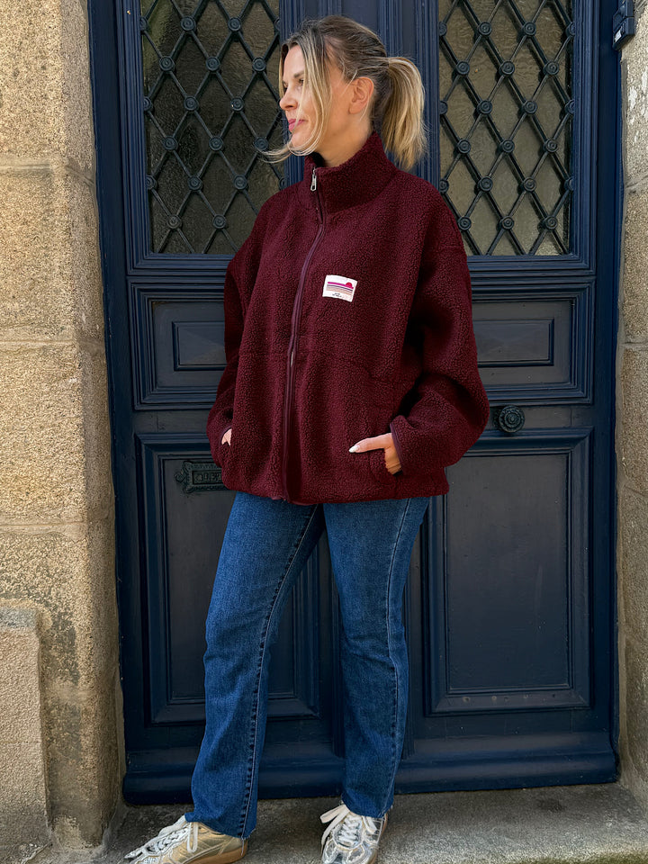 Veste polaire Bordeaux Ophelia