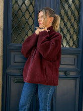 Charger l'image dans la galerie, Veste polaire Bordeaux Ophelia
