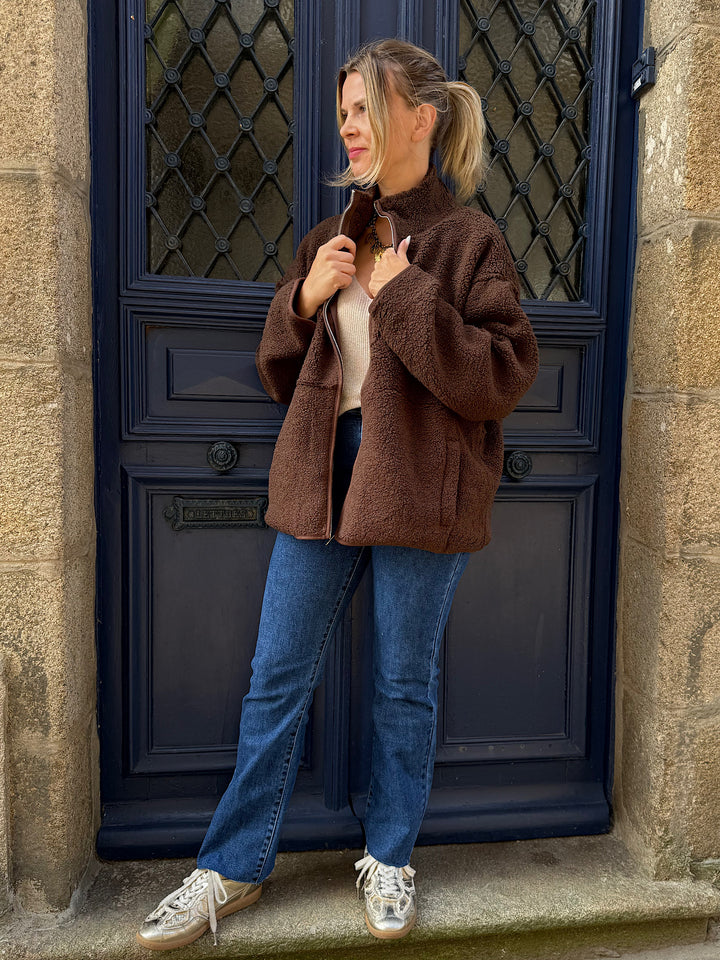 Veste polaire Ophelia Marron