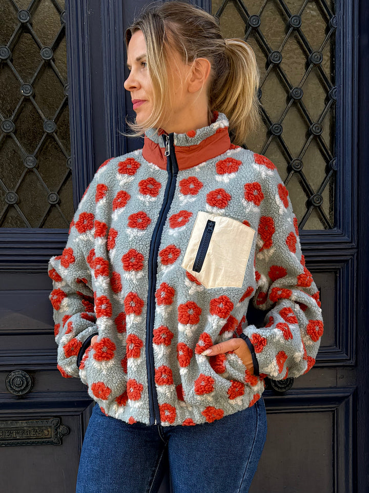 Veste polaire Marina impriméé fleurs