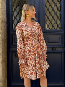 Robe fleurie cache coeur Prisca