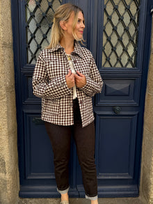 Veste Matelassée chocolat Amelina