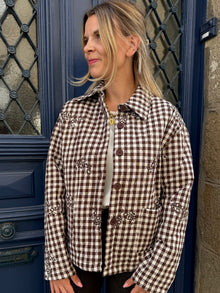 Veste Matelassée chocolat Amelina