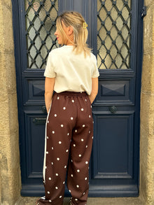 Pantalon à pois Chocolat Rosalia