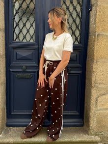 Pantalon à pois Chocolat Rosalia