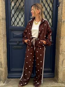 Pantalon à pois Chocolat Rosalia