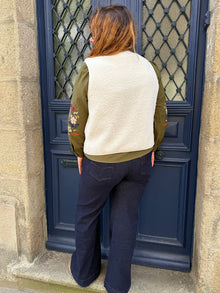Veste Sans Manches Felipa – Bouclette Ecrue Bohème Chic