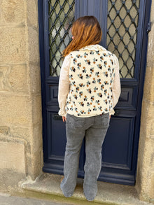 Veste sans manches fleurie curvy Wendy