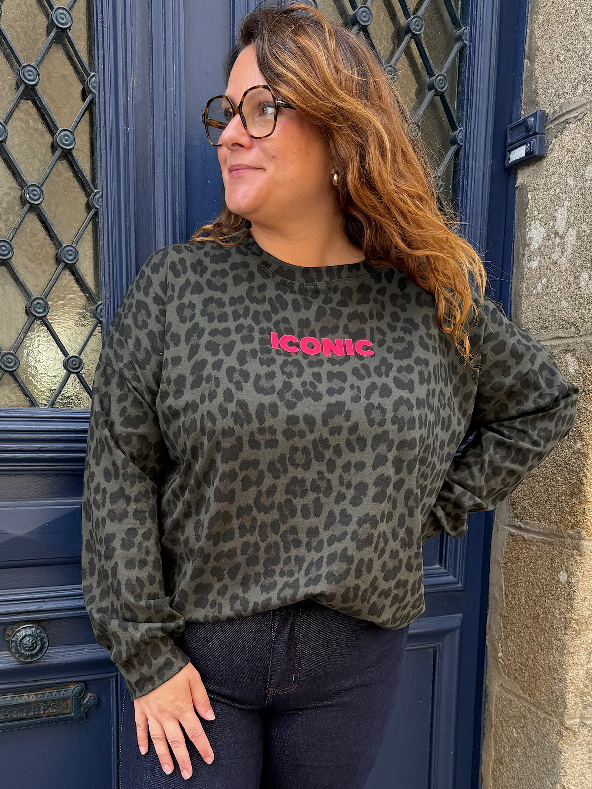 Sweat vert Leo iconic