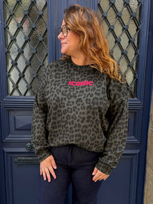 Sweat vert Leo iconic