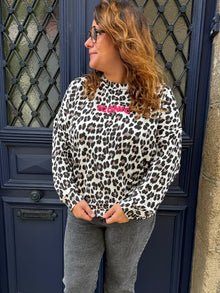 Sweat Leo iconic blanc