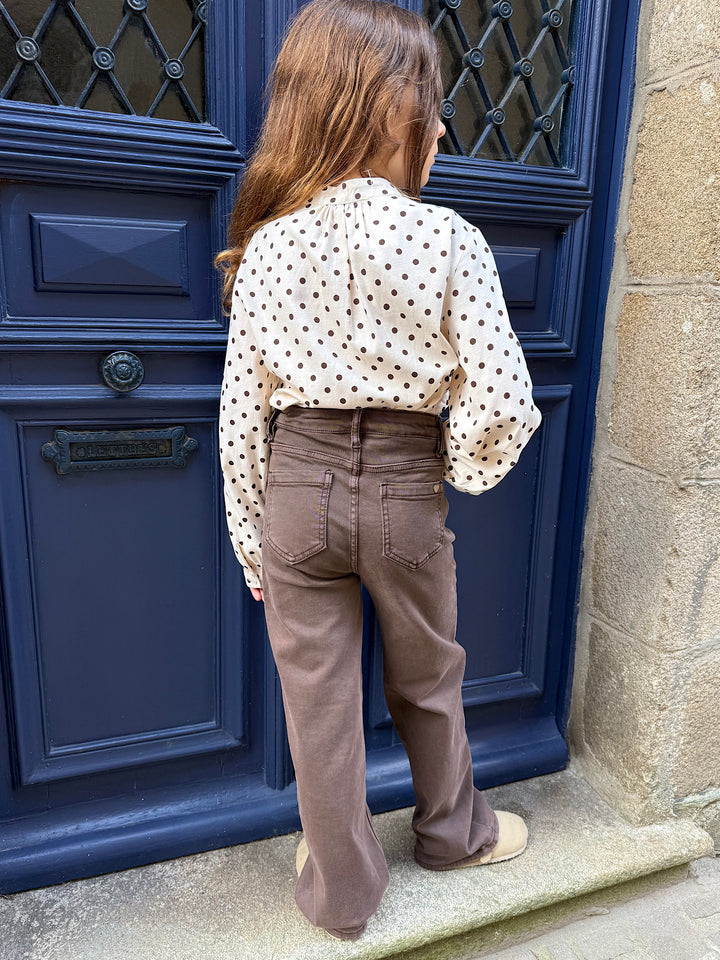 Jean chocolat ado