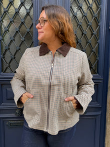Veste à Carreaux Nahia Curvy