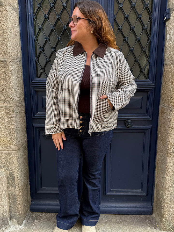Veste à Carreaux Nahia Curvy
