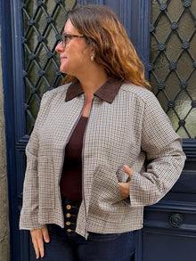 Veste à Carreaux Nahia Curvy