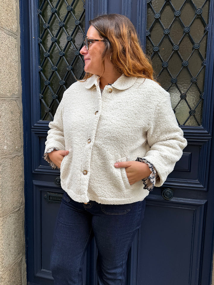 Veste Bouclette Ismael Écrue Curvy
