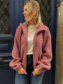 Veste Polaire Femme Orso Vieux Rose