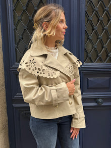 Veste trench beige Ruma