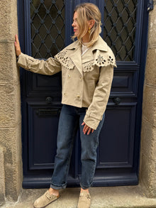Veste trench beige Ruma