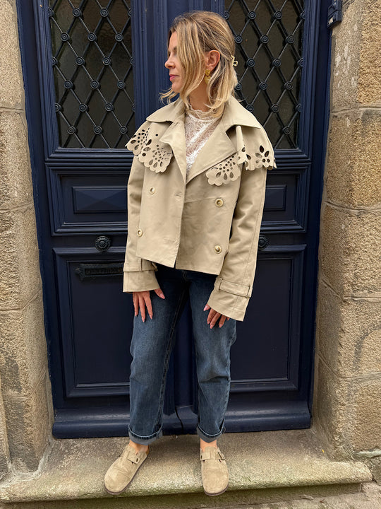 Veste trench beige Ruma