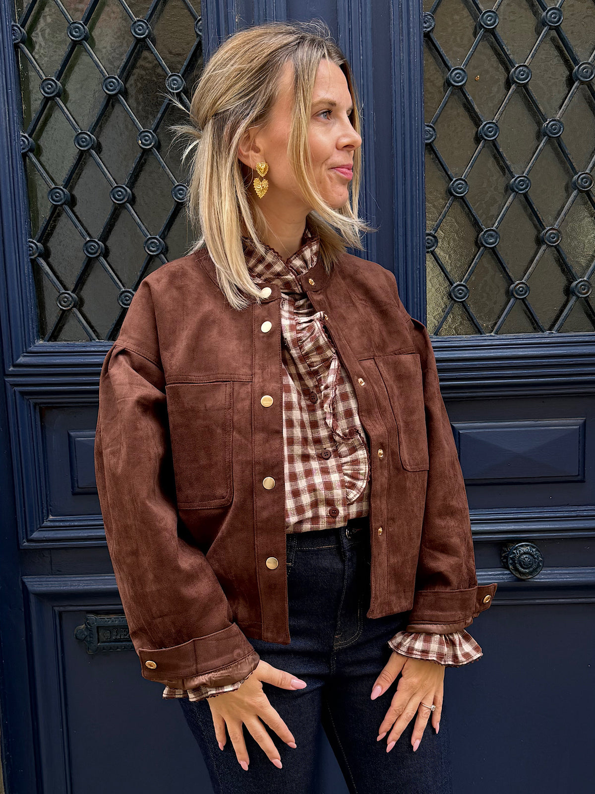 Veste Romy effet daim