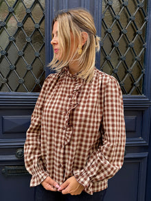 blouse margot à carreaux