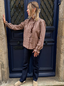 blouse margot à carreaux