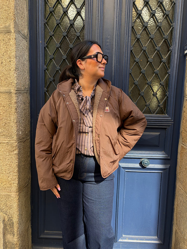Veste reversible marron Alex