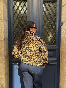 Polaire leopard zippée Jaya