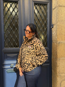 Polaire leopard zippée Jaya