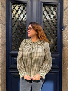 Chemise kaki col claudine Suzette curvy