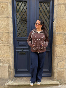Gilet marron bandana Edouard