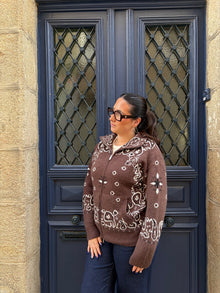 Gilet marron bandana Edouard