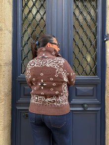 Gilet marron bandana Edouard