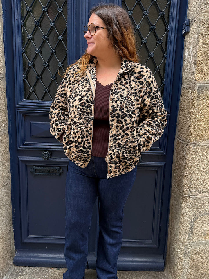 Polaire leopard Joy  curvy