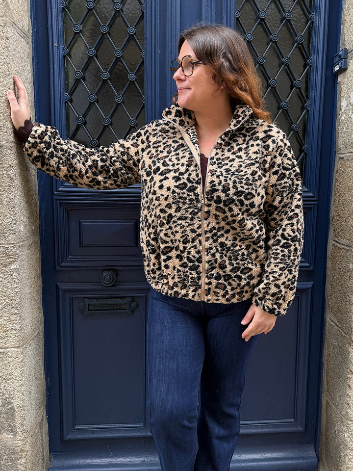 Polaire leopard Joy  curvy