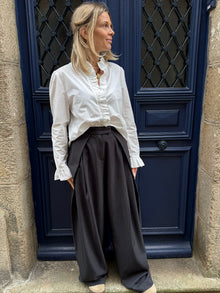 Pantalon anthracite rayé Neryl