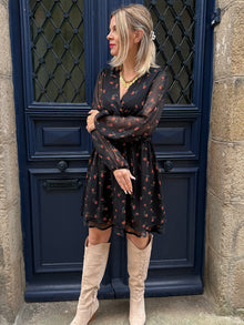 Robe courte fleuri Eugenie