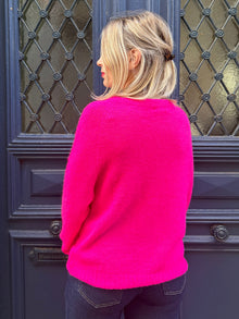Pull en maille fushia Adèle