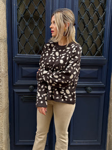Pull biche chocolat