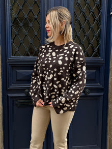 Pull biche chocolat